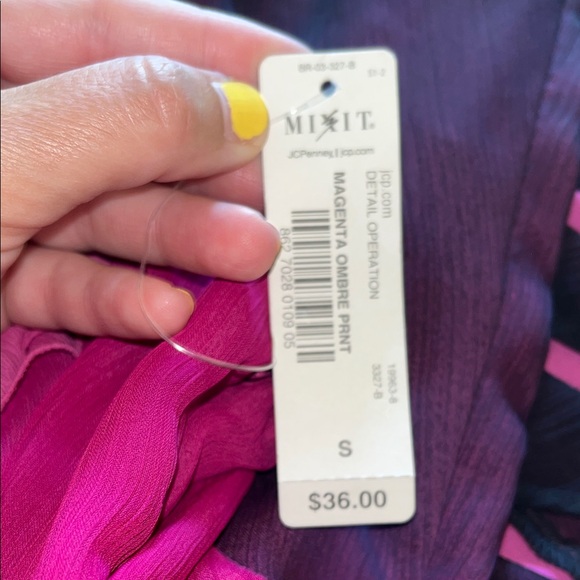 JCPenney Pink and Purple Ombre Tank Top - Picture 7 of 9